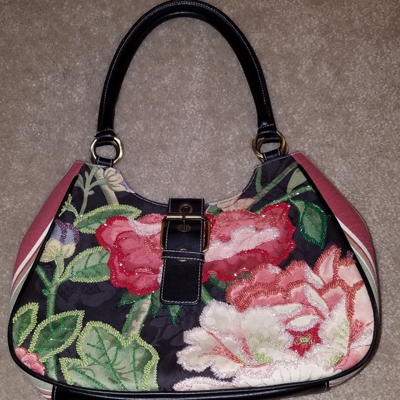 Isabella Fiore Handbags - Isabella Fiore Rhinestone Handle Purse / Bag New